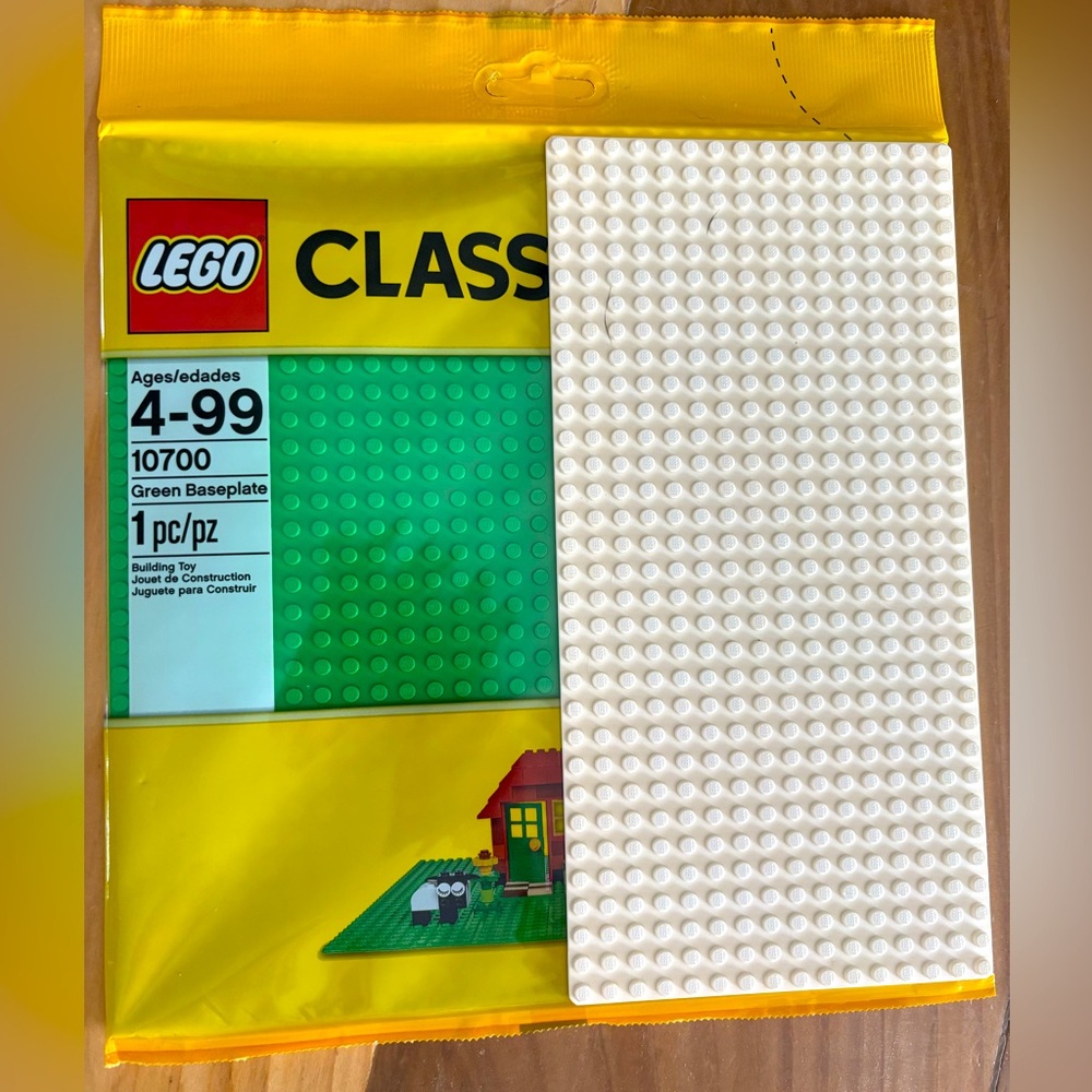 LEGO baseplate plus *bonus* 1/2 plate.